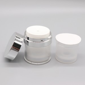 PJ10 Refillable Airless Cream Jar, PL04 ​​Replaceble PCR Lotion Botol Pompa