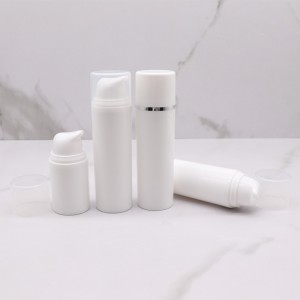 PA26 15ml 30ml 50ml Simple Recycled PP Airless Bottle na may Snap on Pump