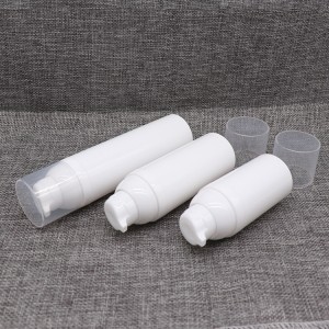 PA72 30ml 50ml 75ml ପମ୍ପରେ ସ୍ନାପ୍ ସହିତ ପୁନ yc ବ୍ୟବହୃତ PP ଏୟାରଲେସ୍ ବୋତଲ |