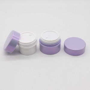 PJ47 Mono Material Kosmetikbehållare Återfyllbar krämburk med lock