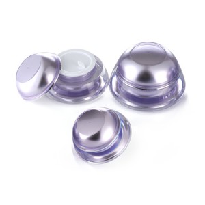 Crystal Acrylic Wide Mouth Plastic Lid Round Inner PP Jar