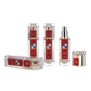 Cosmetic packaging acrylic lotion pump botelya 15ml 30ml 50ml 100ml