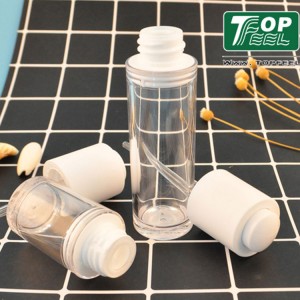 Egyedi tervezésű üres átlátszó 15 ml-es 30 ml-es illóolajos műanyag kozmetikai PETG cseppentős palack