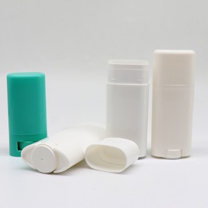 Recycled Twist Up Oval Deodorant Stick Container Chaw tsim tshuaj paus