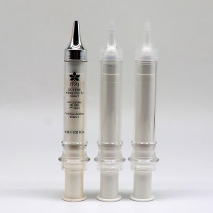 TE02B 10ml High End Cosmeic Airless Syringe Bottle for Eye Serum