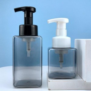 Квадрат йөзне чистартучы күпер шешәсе, квадрат кул санитизаторы күбек шешәсе