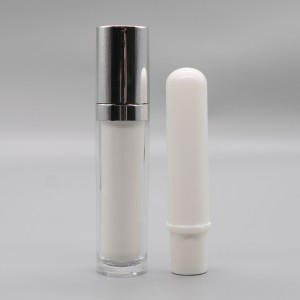 PJ10 ରିଫିଲେବଲ୍ ଏୟାରଲେସ୍ କ୍ରିମ୍ ଜାର୍, PL04 ​​ବଦଳାଯାଇଥିବା PCR ଲୋସନ ପମ୍ପ ବୋତଲ |