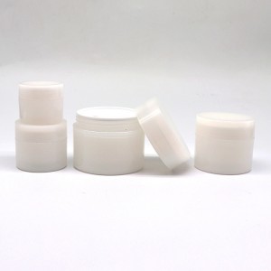 PJ41 Recycled PCR Cream Jar and PL19 PCR Lotion Pump Bottle for Cosmetics Packaging