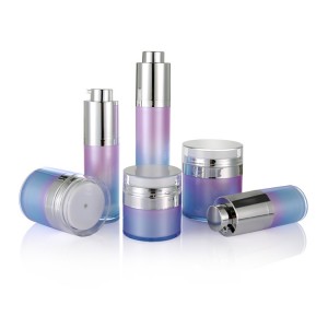 Plastic Squeeze Bottles Cosmetic Airless Pump Cream Jars
