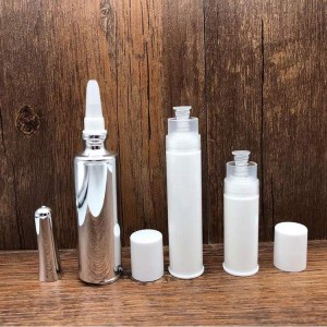 Dobleng Pader nga Airless Syringe Bottle，5ml 10ml Airless Ampoule Syringe Bottle