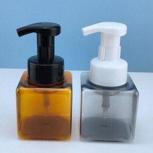 Schuimfles met vierkante gezichtsreiniger, vierkante fles met handdesinfecterend schuim