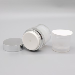 PJ10 Refillable Airless Cream Jar, PL04 ​​Mapulihan PCR Lotion Pump Botelya