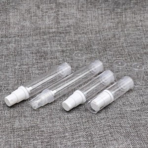 PA70 كىچىك تىپتىكى ئېلىپ يۈرۈشكە ئەپلىك سۈزۈك ھاۋاسىز بوتۇلكا ۋە پۈركۈش پومپىسى بار