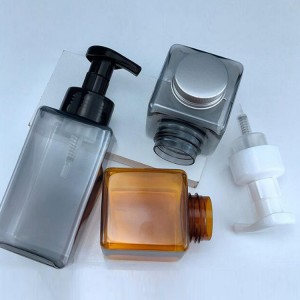 Štvorcová fľaša na čistiaci prostriedok na tvár, štvorcová fľaša na dezinfekciu rúk
