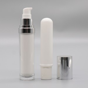 PJ10 ରିଫିଲେବଲ୍ ଏୟାରଲେସ୍ କ୍ରିମ୍ ଜାର୍, PL04 ​​ବଦଳାଯାଇଥିବା PCR ଲୋସନ ପମ୍ପ ବୋତଲ |