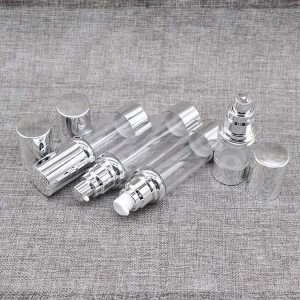 PA75 15ml 30ml 40ml 50ml كىلاسسىك ئايلانما ھاۋاسىز بوتۇلكا