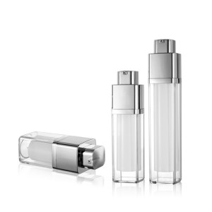 方形双壁护肤霜用真空瓶