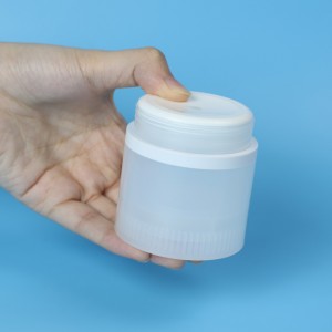 PJ50 100% PP Airbag Pressed Vacuum Cosmetic Cream Jar without Pump