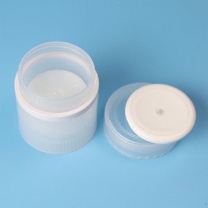 PJ50 100% PP Airbag yndrukt fakuüm kosmetyske crèmepot sûnder pomp