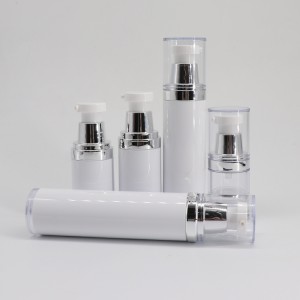 କସମେଟିକ୍ ପ୍ୟାକେଜିଂ ଏୟାରଲେସ୍ ପମ୍ପ ବୋତଲ 10 ମିଲି 15 ମିଲି 20 ମିଲି 20 ମିଲି 30 ମିଲି 40 ମିଲି 50 ମିଲି