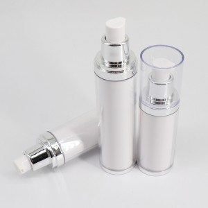 Milieuvriendelijke 20 ml 30 ml 50 ml Dubbelwandige AS PETG Airless Pump Cosmetische fles