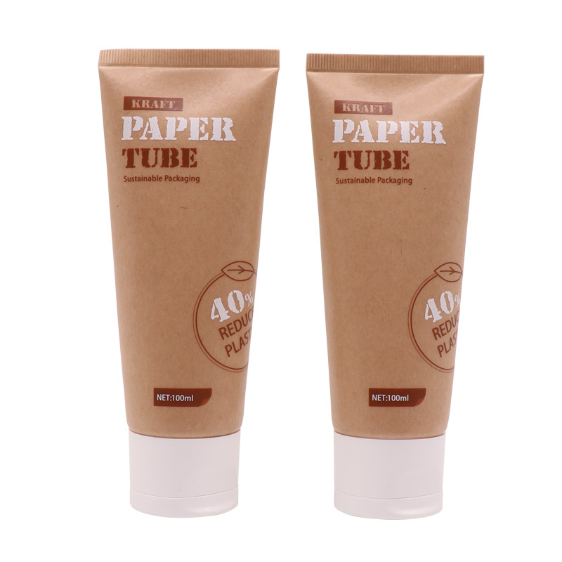 TU07 Eco-friendly Waterproof Kraft Paper Squeeze Cosmetic Tube Featured Image