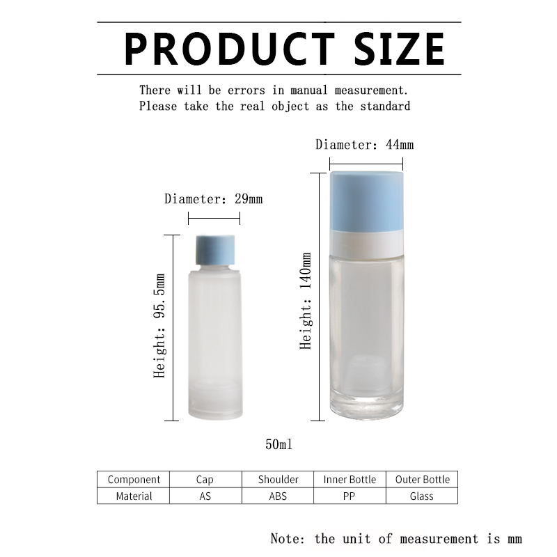 PA128 Glass Bottle-size