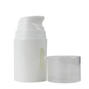PA66 50ml PCR Eco-friendly Airless Pump Bottle with Window