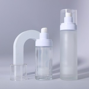 PA116 Glass Re Tlatsa Sets'oants'o se Sena Moea se Senateng se Refillable Airless Pump Bottle