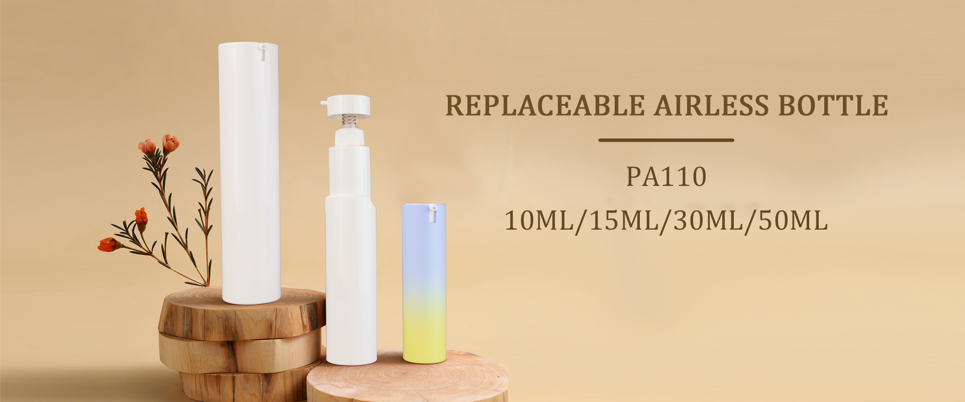Replaceable airless bottle Banner