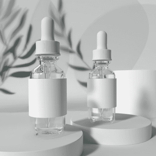 white dropper bottle