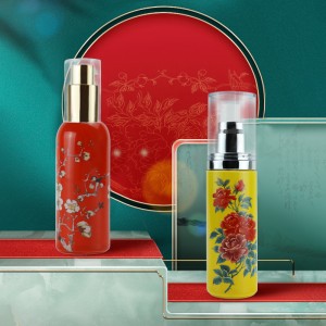 Aesthetic 50ml Ceramic Lotion Bottle Recycable Packaging