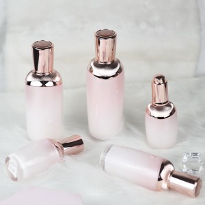 PL30 PJ62 Custom na Logo Luxury Pink Cosmetic Packaging Set