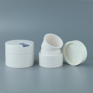 PJ56-1 Grousshandel 50g 100g Refillable PP Crème Jar mat Läffel