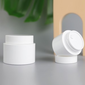 30g 50g White Plastic Cream Jar Para sa Body Lotion Facial Mask Scrub