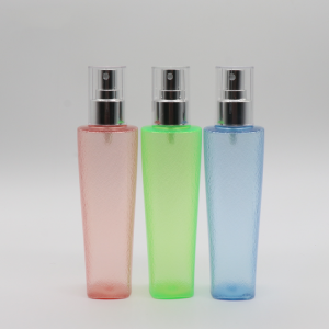 New Patent Colorful Water Ripple Square Round Fine Mist Toner Bottle