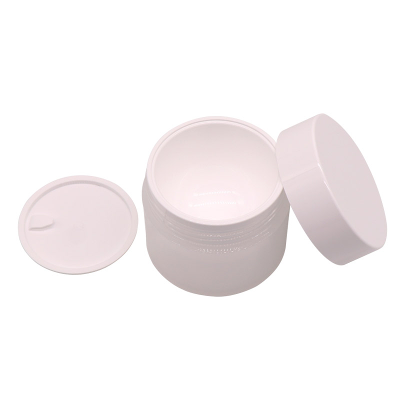 Multi-capacity PP environmentally friendly vacuum airless cream jars, empty containers for body scrubs and moisturizers