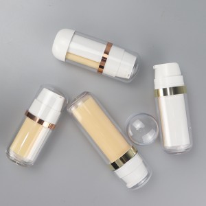 DA07 OEM/ODM Double Chamber Cosmetic Airless Bottle Dual Chamber Bottle