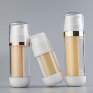 OEM/ODM Double Chamber Cosmetic Airless Bottle Dual Chamber Bottle