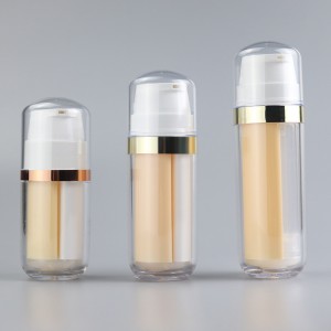 Custom 2 In 1 Dual Chamber Airless Bottle For Skincare Essence