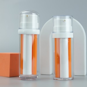 Botella de dobre tubo PL41 Lanzador de mesturas de cosméticos dous en un