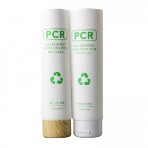 Zaɓuɓɓukan PCR Green Cosmetic Eco-friendly Packaging Tube