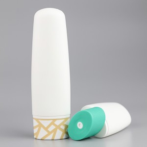 PB08椭圆空粉瓶挤压化妆瓶