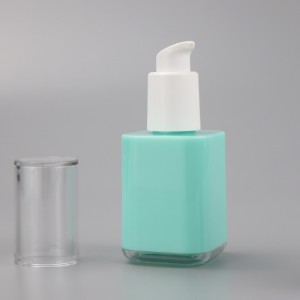 Botol Pompa Pengap Persegi 30ml Kustom Untuk Alas Bedak Cair
