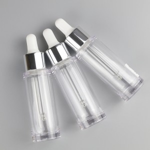PD08 Plastic 50ml Cosmetic Bottle Fits Both Lotion Pump and Dropper