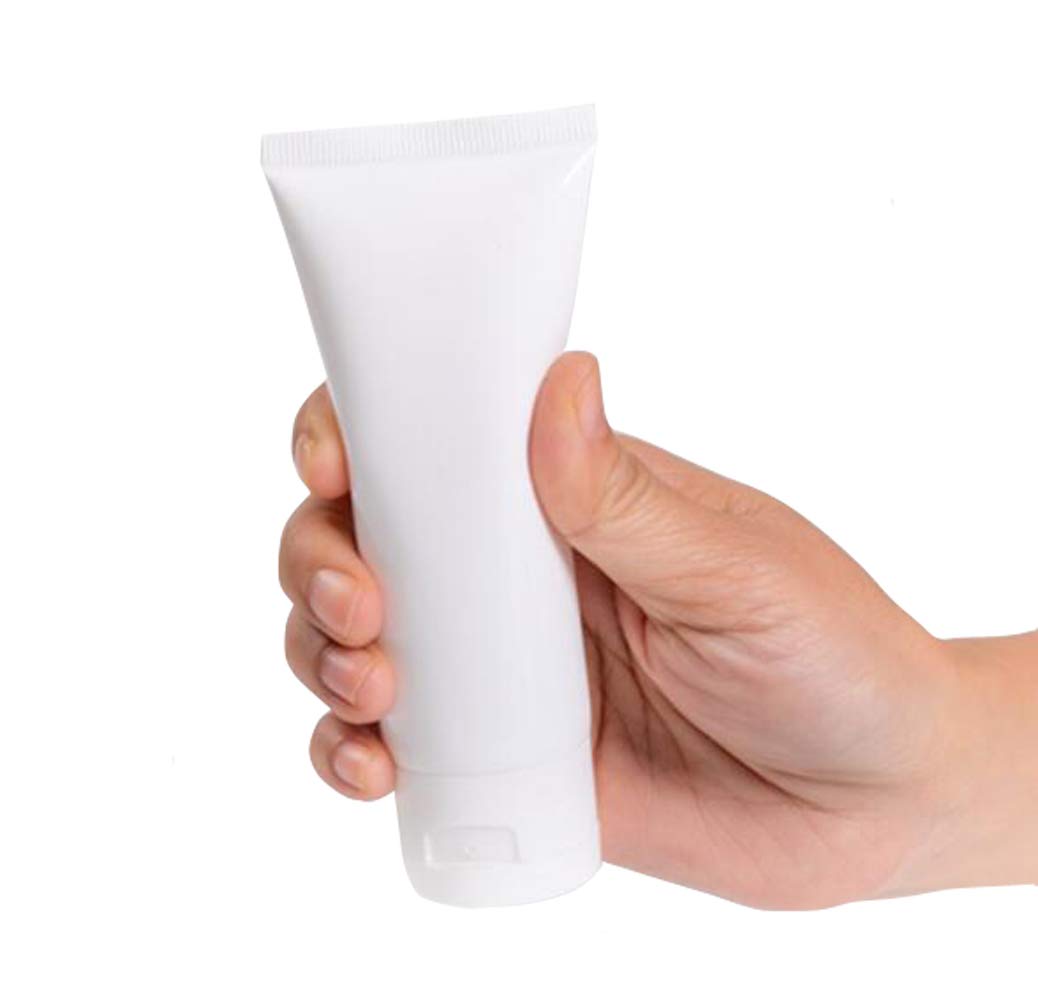 white cosmetic tube